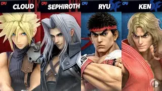 Cloud & Sephiroth (Final Fantasy) vs Ryu & Ken (Street Fighter)