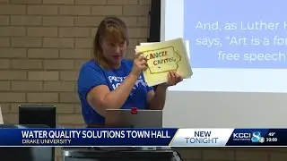 Iowans express concerns over water quality at Drake University town hall