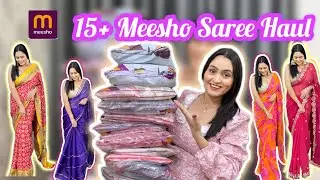 ❤ Meesho 15+ Sarees Haul ❤ Honest Review / Party Wear Sarees /Wedding Wear Sarees ❤
