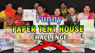 Special Surprise Paper Tent House Funny Game Challenge With Family