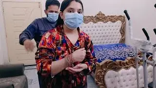 After hair wash hair look and new dress look and new bangle look #sajalkhanvlogs 