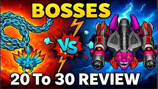 Space Shooter Galaxy Attack | BOSS 20 TO 30  REVIEW | World Bosses