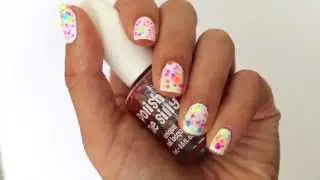 Как наносить лак Confetti Polish | Обзор PolishMeSilly.Com