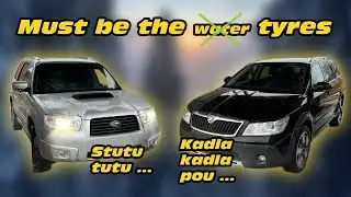 Must be the tyres | AWD winter ride with Subaru Forester and Škoda Octavia Scout