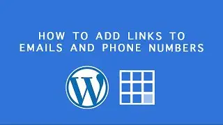 Bluehost Wordpress Tutorial: How to add links to emails and phone numbers