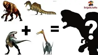 Distortus rex + Spinosaurus + Quetzalcoatlus + Gorgosaurus Hybrid drawing | Step by Step 