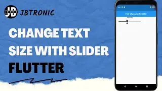 How to change Text Size with Slider in Flutter | Flutter UI | Speed Code