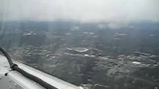 T-33 T-Bird jet approach at KFTY Rwy 26