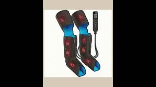 Air Compression Leg Massager with Heat for Circulation Full Leg and Foot Massager with Pressure S...