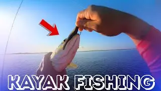 Kayak fishing for redfish & speckled trout in calm conditions (Flats fishing) | Corpus Christi, TX