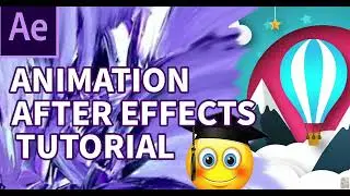 Animation in After Effects Basic lesson Balloon  video for beginners tutorial #1