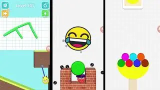 Color Block Builder vs Draw to Crash: Smash Angry Egg vs Hide Ball: Brain Teaser Game! ASMR Game!