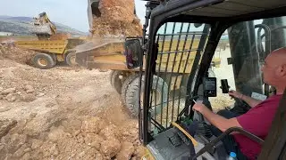 Working With The New Caterpillar 395 Excavator - Operator View - Sotiriadis/Labrianidis Constr - 4k
