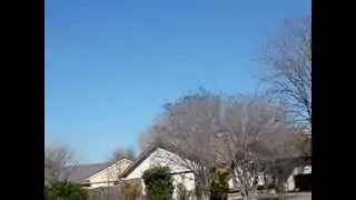 F-86 micro edf flying down street