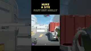 CS2 Nuke - A Site Fast Hut Molly #cs2 #counterstrike
