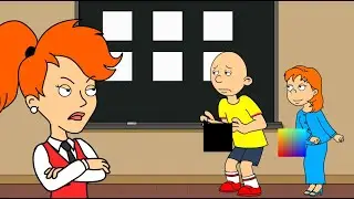 Caillou Gets the Black Card in Behaviour Card Day