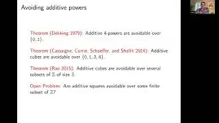 Lucas Mol, Avoiding abelian and additive powers in rich words