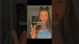 Easy hairstyles for bad girl #shorts #shortsfeed #aesthetic #hairstyle #viral