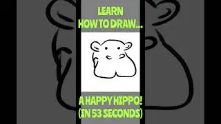 how to draw a happy hippo with lydia