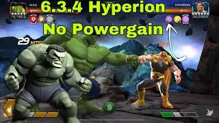 5* OG Hulk can take Act 6.3.4 Evil insane powergain Hyperion - Hulk + heimdal+ Sassy = no powergain