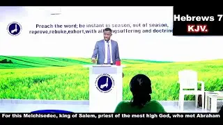 For this Melchisedec, king of Salem, priest of the most high God, who met Abraham