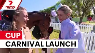 Melbourne Cup carnival launches with Michelle Payne | 7NEWS