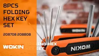 WOKIN 8PCS FOLDING HEX KEY SET