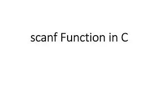 Getting data in C Program --------scanf function
