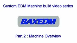 Изготовление электроэрозионного станка BAXEDM Custom, часть 2: обзор