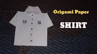 Make A Origami Paper Craft Shirt। craft । पेपर शर्ट। NR GAMIT 