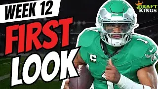 NFL Week 12 DraftKings First Look Lineup | NFL DFS Picks