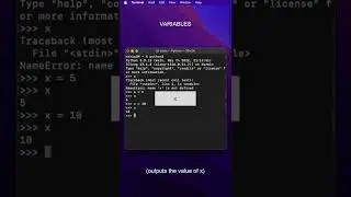 Intro to programming with Python: Variables