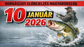 HORGÁSZ PROGNÓZIS MAGYARORSZÁGON 10 január 2026. Dobd el a horgászbotot és fuss a vízhez!