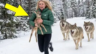Saved a BABY MOOSE from WOLVES... Thought he was mine, but he found his MOM! Heartbreaking ending 💔