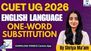CUET UG 2026 | English Language One-word substitution #cuet #cuet2026 #englishlanguage