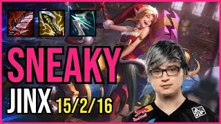 SNEAKY - JINX vs PANTHEON ADC - NA Grandmaster - Patch 11.4