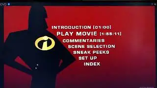 The Incredibles DVD Menu Walkthrough (Disc 1) (for @LittleGreenAlien)