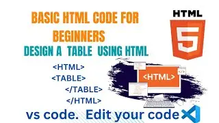 Create Table using Html l basic html for Beginners