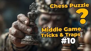 Middle Game Tactics and Puzzles #chess #puzzle #chessstrategy #chesstricks