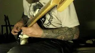 testing Minotaur Sonic Terrors' Fuzz & Burn through Fender Strat - neck pickup