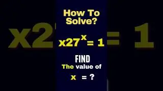 Найдите x в этом сложном показательном уравнении #shorts #maths #exponents #exponential #short #asmr