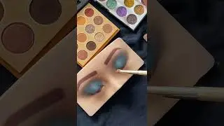 Midnight Blue Smokey Eye Makeup Using Focallure Loose Pigment #shorts #focalluremakeup #partymakeup