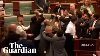 Clashes in Kosovo assembly as opposition minister throws water on PM