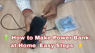 🔋 How to Make Power Bank at Home | Easy Steps | Akash Robot Boy ⚡ #powerbank #experimnent 
