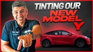 WINDOW TINTING OUR NEW 2021 TESLA MODEL Y | XPEL XR + PRIME WINDOW FILM