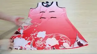 Akilex Gradient Red Netball Uniform Dress🏏