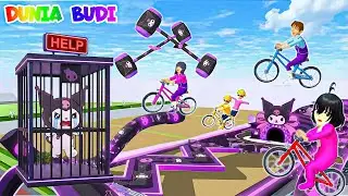 PANIK!😱 Yuta Mio Lewati Parkour Obby Full Ungu Demi Selamatkan KUROMI💜