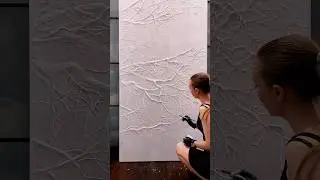 Новая секретная техника в барельефе. Продолжаю картины с лесом #барельеф #art