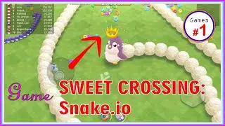 Sweet Crossing SNAKE.IO Gameplay | IOS, ANDROID