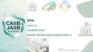 CAIIB BFM Unit 14 | Market Risk Short Notes Part II | Quick & Easy Revision 📘#caiib #caiibbfm